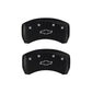 MGP 4 Caliper Covers Engraved Front & Rear Bowtie Red finish silver ch