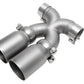 SOUL 13-16 Porsche 987.2 / 981 Cayman / Boxster Bolt-On X-Pipe w/ Tips - Strght Cut Sig Satin Tips