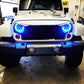 Oracle 7in High Powered LED Headlights - Black Bezel - ColorSHIFT No Controller