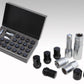 Rays M12x1.25 19mm Hex w/ 2 Piece Double Lock Nut Set - Black