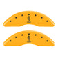 MGP 4 Caliper Covers Engraved Front & Rear Tiffany Snake Yellow finish black ch