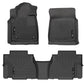 Husky Liners 12-22 Toyota Sequoia Weatherbeater Front & 2nd Seat Floor Liners - Black