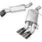 Stainless Works 16-21 Camaro SS 3in Legend SW Connect Axle Back w/Valve - 4in Quad Black Tips