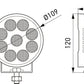 Hella ValueFit LED Work Light TR3000 LED MV CR LT