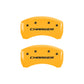MGP 4 Caliper Covers Engraved Front & Rear Block/Charger Yellow Finish Black Char 2006 Dodge Charger