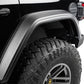 Bushwacker 18-21 Jeep Wrangler JL (2-Door & 4-Door) Flat Style Flares 4pc - Black