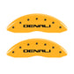 MGP 4 Caliper Covers Engraved Front & Rear Denali Yellow finish black ch