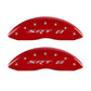 MGP 4 Caliper Covers Engraved Front & Rear SRT8 Red finish silver ch