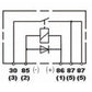 Hella RELAY MINI ISO 5P 12V SPST D87 DIO BKT