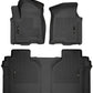 Husky Liners 19-23 Chevrolet Silverado 1500 Crew Cab WeatherBeater Blk Front & 2nd Seat Floor Liners