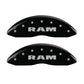 MGP 4 Caliper Covers Engraved Front & Rear RAM Black finish silver ch