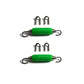 Ticon Industries Green Silicone Titanium Spring Tab and Spring Kit (4 Tabs/2 Springs) - 2 Pack