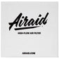 Airaid Universal Air Filter - Cone 6in FLG x 10-3/4x7-3/4in B x 4in T x 9in H - Synthaflow