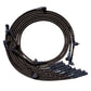Moroso BB Chrysler Mopar Str Plug End Non-HEI Sleeved Ultra Spark Plug Wire Set - Black