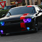 Oracle Dodge Challenger 08-14 LED Waterproof Halo Kit - ColorSHIFT w/o Controller