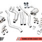 AWE Tuning 2019+ BMW M340i (G20) Non-Resonated Touring Edition Exhaust - Quad Chrome Silver Tips