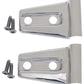 Kentrol 07-18 Jeep Wrangler JK Hood Hinge Overlays Pair - Polished Silver