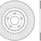 StopTech 13-15 Nissan Pathfinder Slotted Front Right Rotor