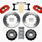 Wilwood Narrow Superlite 6R Front Hat Kit 14.00in Red 93-96 Mazda RX7