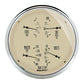 AutoMeter Gauge Quad 5in. 0 Ohm(e) to 90 Ohm(f)Elec Antique Beige