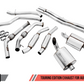 AWE Tuning Audi B9 SQ5 Non-Resonated Touring Edition Cat-Back Exhaust - No Tips (Turn Downs)