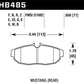Hawk 05-14 Ford Mustang DTC-50 Rear Brake Pads