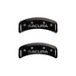 MGP 4 Caliper Covers Engraved Front & Rear Acura Black finish silver ch