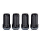 McGard SplineDrive Lug Nut (Cone Seat) M14X1.5 / 1.935in. Length (4-Pack) - Black (Req. Tool)