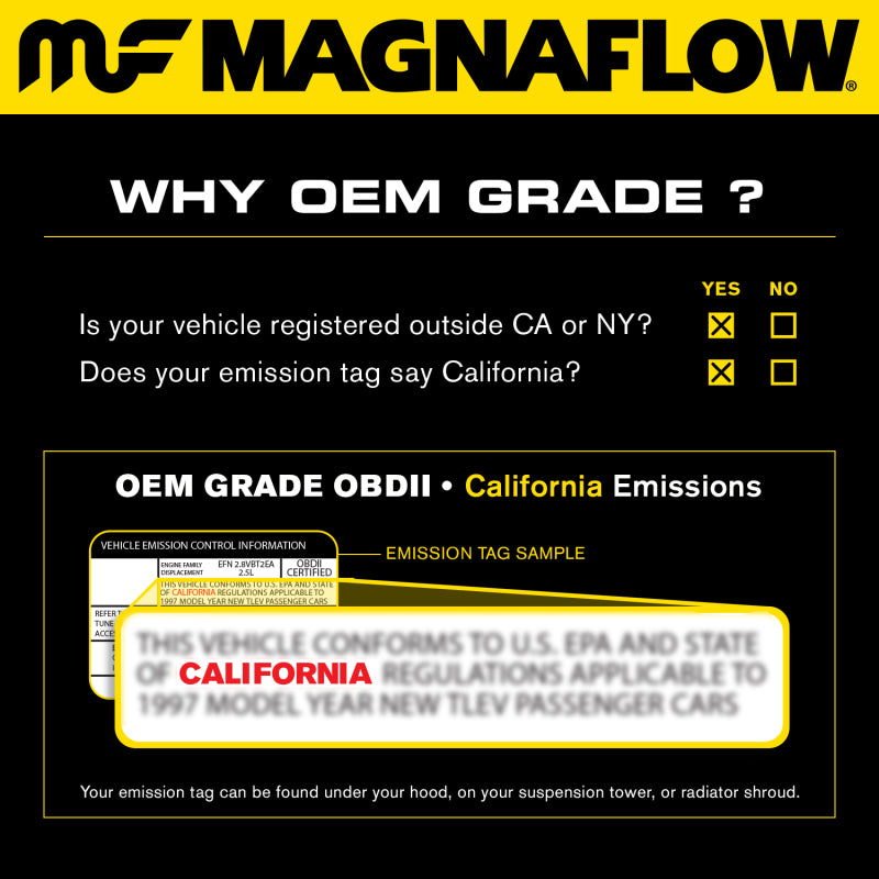 MagnaFlow 14-16 Mazda 3/6/CX-5 L4 2.5L OEM Grade Manifold Catalytic Converter Direct Fit