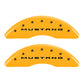MGP 4 Caliper Covers Engraved Front 2015/Mustang Engraved Rear 2015/50 Yellow finish black ch