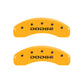 MGP 4 Caliper Covers Engraved F & R Broken D/Dodge Yellow Finish Black Char 2007 Dodge Durango
