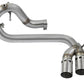 aFe Rebel Series DPF-Back 3in Side Exit SS Exhaust w/ IC Polished Tips 2016 GM Colorado/Canyon 2.8L