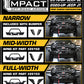 ICON 2018+ Jeep Wrangler JL / 2020+ JT Front Impact Bumper Full Width Wings