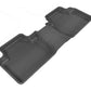 3D MAXpider 2007-2019 Mitsubishi Outlander Kagu 2nd Row Floormats - Black