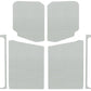 DEI 18-23 Jeep Wrangler JL 2-Door Boom Mat Complete Headliner Kit - 7 Piece - White