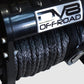 DV8 Offroad 12000 LB Winch w/ Synthetic Line & Wireless Remote - Black