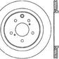 StopTech Power Slot 6/89-96 Nissan 300ZX Slotted & Drilled Left Rear Rotor