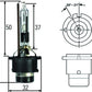 Hella HID Capsule D2R 12V 35W Bulb