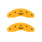 MGP Front set 2 Caliper Covers Engraved Front MGP Yellow finish black ch
