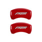 MGP 4 Caliper Covers Engraved Front & Rear No bolts/Sport Yellow finish black ch