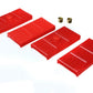 Energy Suspension 67-69 Camaro / 62-74 Nova/Chevy II / 67-69 Firebird Red Mono-Leaf Spring Isolators