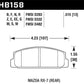 Hawk 86-95 Mazda RX-7 HP+ Street Rear Brake Pads