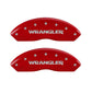 MGP 4 Caliper Covers Engraved Front & Rear Hemi Red finish silver ch