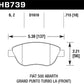 Hawk 2013 Fiat 500 Abarth Front HPS 5.0 Street Brake Pads