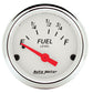 AutoMeter Gauge Fuel Level 2-1/16in. 73 Ohm(e) to 10 Ohm(f) Elec Arctic White