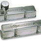 Moroso Chevrolet Small Block Valve Cover - 1 Cover w/2 Breathers at Front - Polished Aluminum - Pair