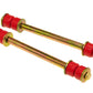 Prothane Universal End Link Set - 7 3/8in Mounting Length - Red