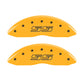 MGP 4 Caliper Covers Engraved Front & Rear Avalanche style/SS Yellow finish black ch