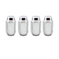 McGard Hex Lug Nut (Cone Seat) M12X1.75 / 13/16 Hex / 1.815in. Length (4-Pack) - Chrome