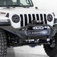 Addictive Desert Designs 2020 Jeep Gladiator JT Stealth Fighter Front Bump w/ Top Hoop & Winch Mount